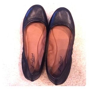Leather flats
